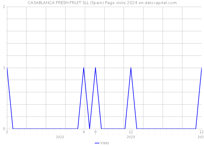 CASABLANCA FRESH FRUIT SLL (Spain) Page visits 2024 