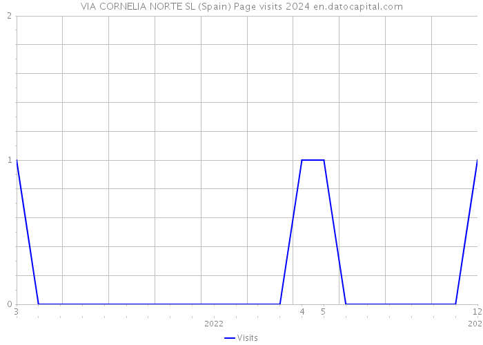 VIA CORNELIA NORTE SL (Spain) Page visits 2024 