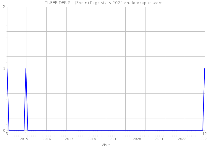 TUBERIDER SL. (Spain) Page visits 2024 