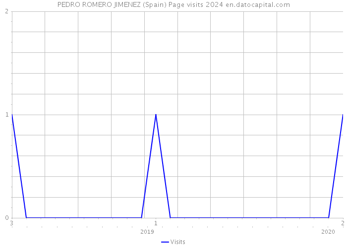 PEDRO ROMERO JIMENEZ (Spain) Page visits 2024 