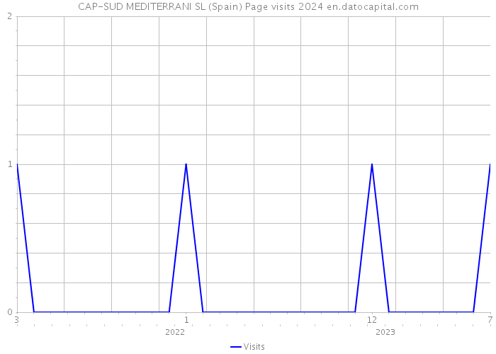 CAP-SUD MEDITERRANI SL (Spain) Page visits 2024 