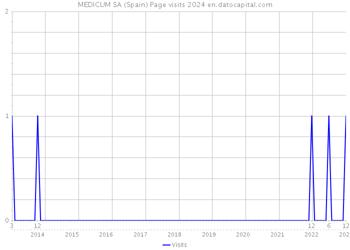 MEDICUM SA (Spain) Page visits 2024 