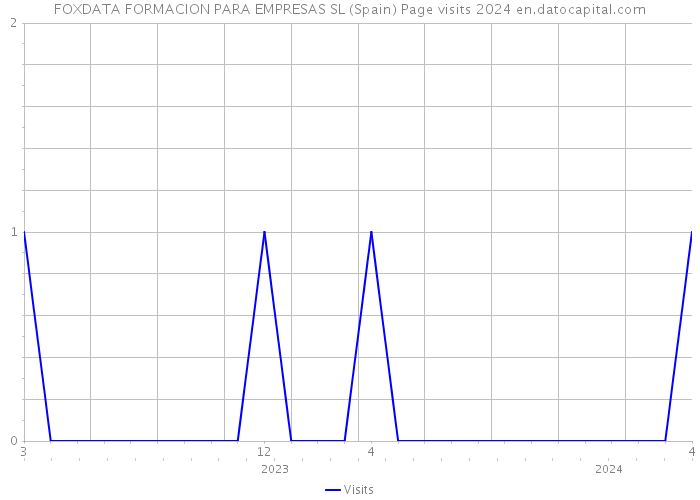 FOXDATA FORMACION PARA EMPRESAS SL (Spain) Page visits 2024 