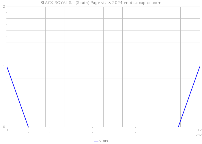 BLACK ROYAL S.L (Spain) Page visits 2024 