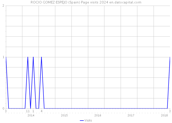ROCIO GOMEZ ESPEJO (Spain) Page visits 2024 