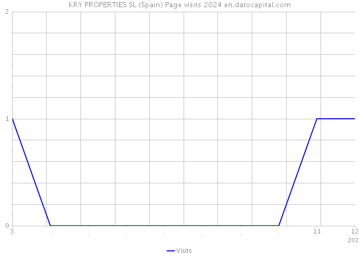 KRY PROPERTIES SL (Spain) Page visits 2024 