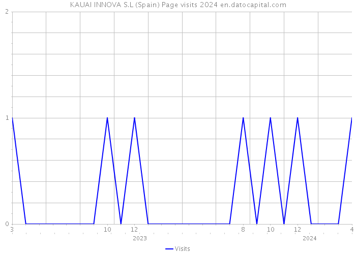 KAUAI INNOVA S.L (Spain) Page visits 2024 