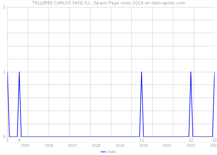 TALLERES CARLOS SANZ S.L. (Spain) Page visits 2024 