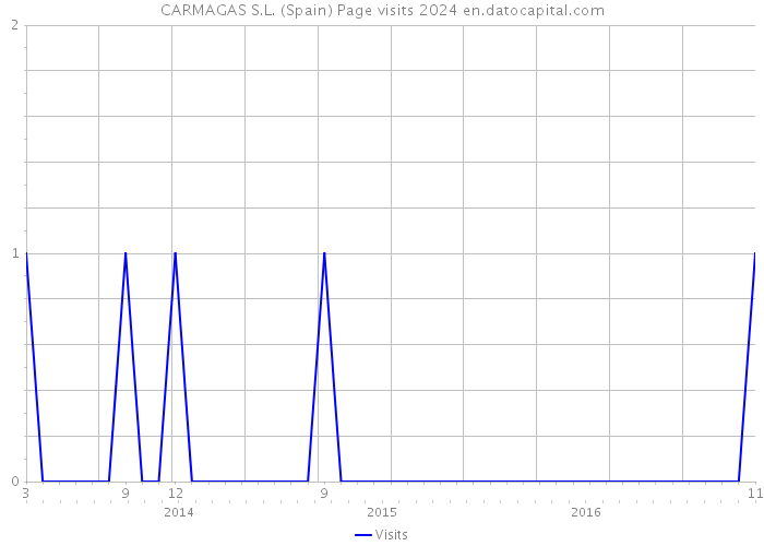 CARMAGAS S.L. (Spain) Page visits 2024 