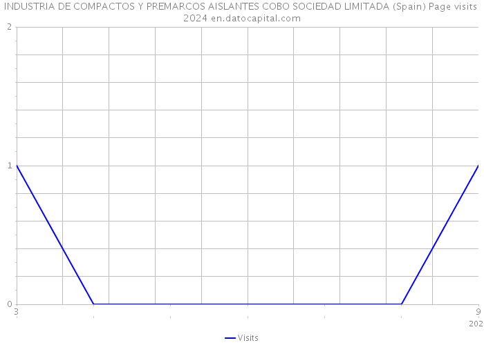 INDUSTRIA DE COMPACTOS Y PREMARCOS AISLANTES COBO SOCIEDAD LIMITADA (Spain) Page visits 2024 