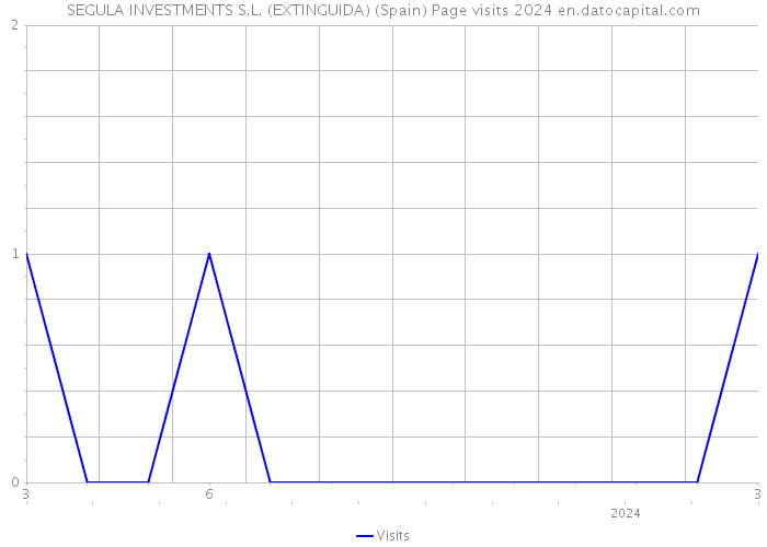 SEGULA INVESTMENTS S.L. (EXTINGUIDA) (Spain) Page visits 2024 