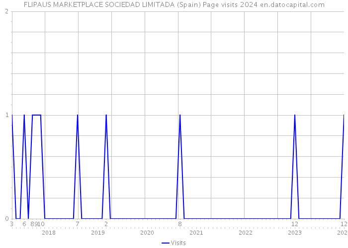 FLIPAUS MARKETPLACE SOCIEDAD LIMITADA (Spain) Page visits 2024 