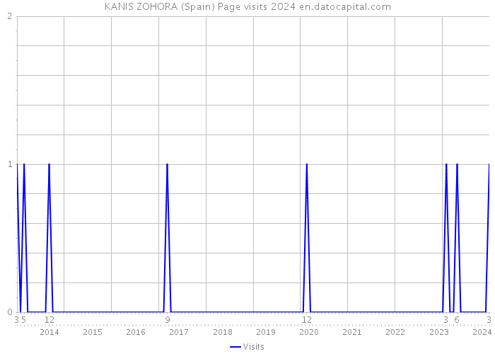 KANIS ZOHORA (Spain) Page visits 2024 