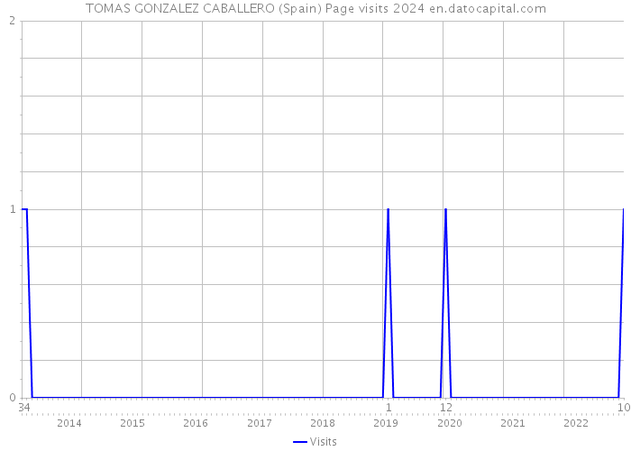 TOMAS GONZALEZ CABALLERO (Spain) Page visits 2024 