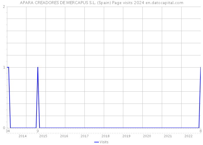 APARA CREADORES DE MERCAPUS S.L. (Spain) Page visits 2024 