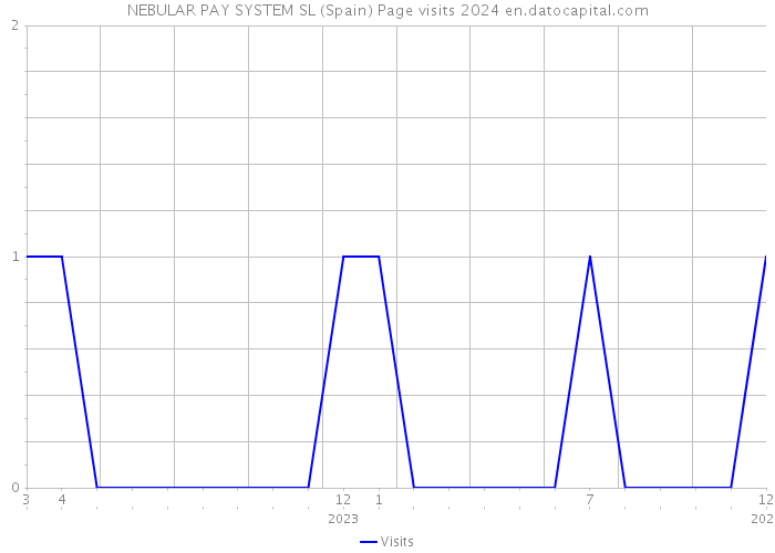 NEBULAR PAY SYSTEM SL (Spain) Page visits 2024 