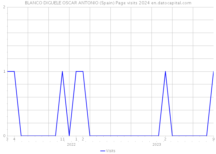 BLANCO DIGUELE OSCAR ANTONIO (Spain) Page visits 2024 