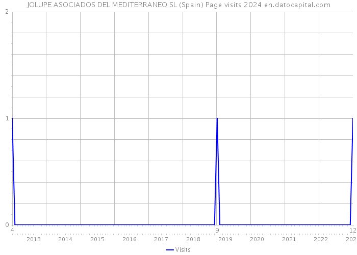 JOLUPE ASOCIADOS DEL MEDITERRANEO SL (Spain) Page visits 2024 