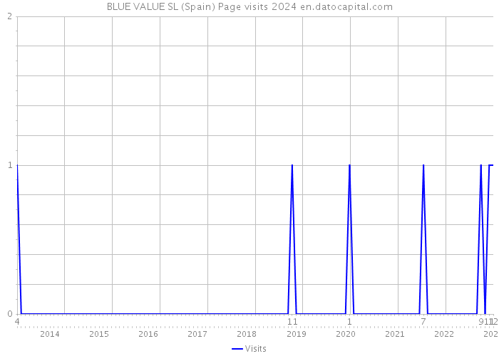 BLUE VALUE SL (Spain) Page visits 2024 