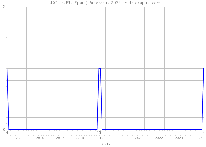TUDOR RUSU (Spain) Page visits 2024 