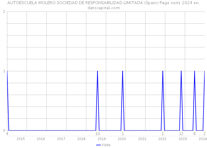 AUTOESCUELA MOLERO SOCIEDAD DE RESPONSABILIDAD LIMITADA (Spain) Page visits 2024 