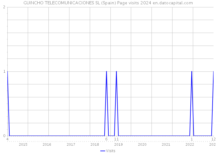 GUINCHO TELECOMUNICACIONES SL (Spain) Page visits 2024 