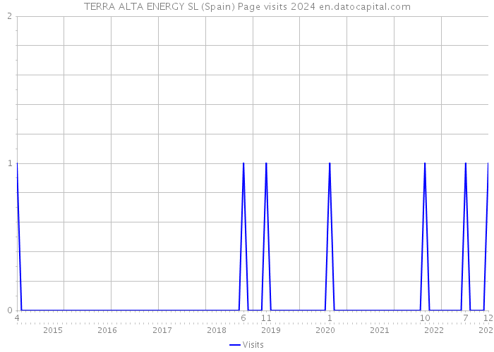 TERRA ALTA ENERGY SL (Spain) Page visits 2024 