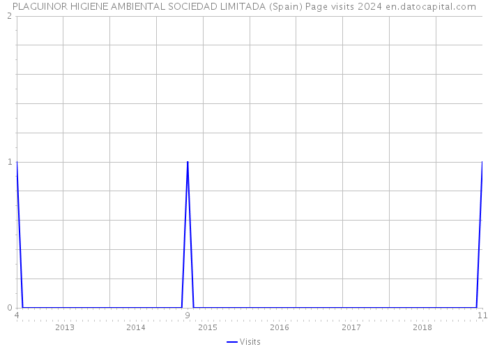 PLAGUINOR HIGIENE AMBIENTAL SOCIEDAD LIMITADA (Spain) Page visits 2024 