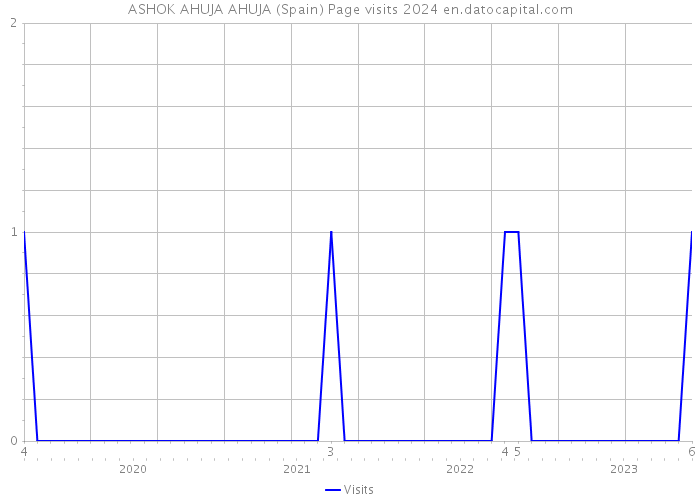 ASHOK AHUJA AHUJA (Spain) Page visits 2024 