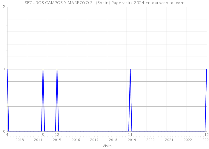 SEGUROS CAMPOS Y MARROYO SL (Spain) Page visits 2024 