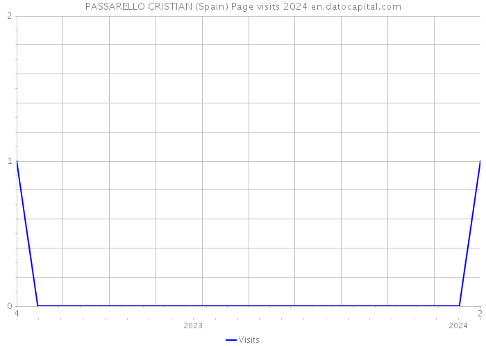 PASSARELLO CRISTIAN (Spain) Page visits 2024 