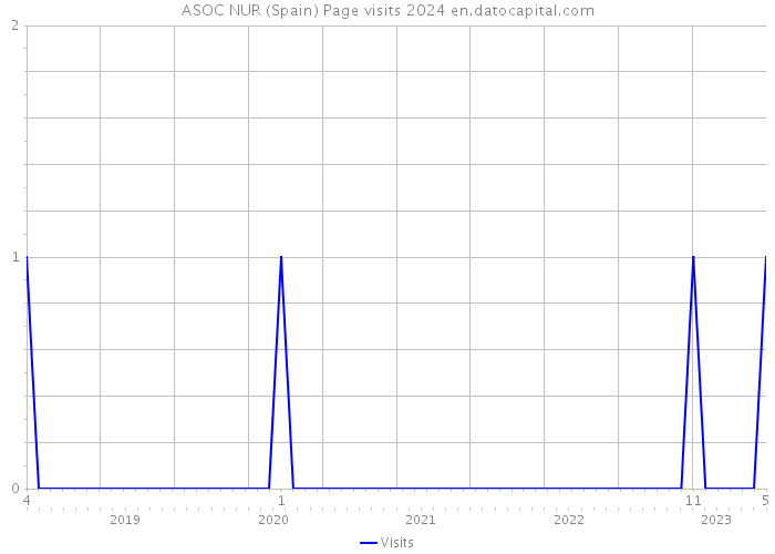 ASOC NUR (Spain) Page visits 2024 