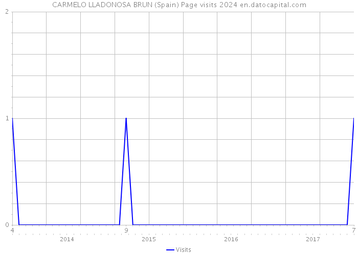 CARMELO LLADONOSA BRUN (Spain) Page visits 2024 