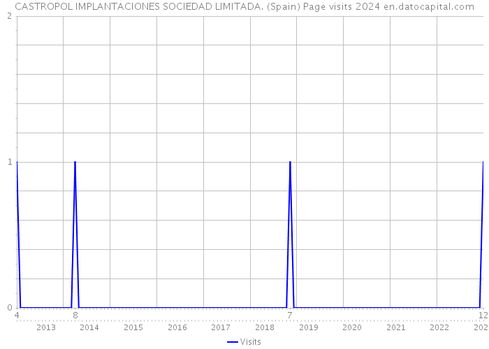 CASTROPOL IMPLANTACIONES SOCIEDAD LIMITADA. (Spain) Page visits 2024 