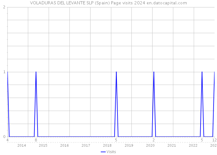 VOLADURAS DEL LEVANTE SLP (Spain) Page visits 2024 