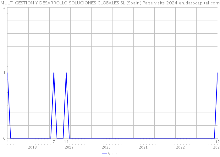 MULTI GESTION Y DESARROLLO SOLUCIONES GLOBALES SL (Spain) Page visits 2024 