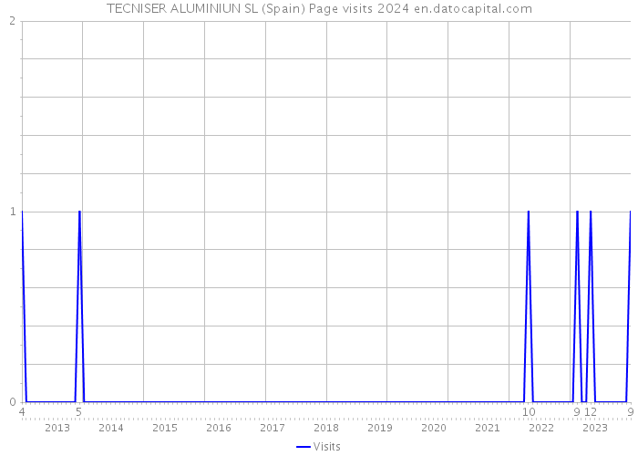 TECNISER ALUMINIUN SL (Spain) Page visits 2024 