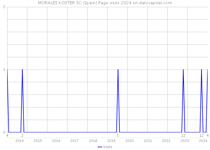 MORALES KOSTER SC (Spain) Page visits 2024 