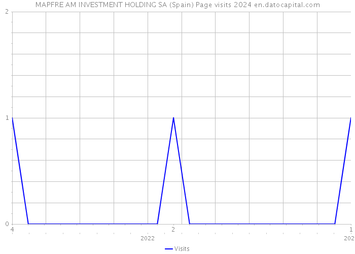 MAPFRE AM INVESTMENT HOLDING SA (Spain) Page visits 2024 