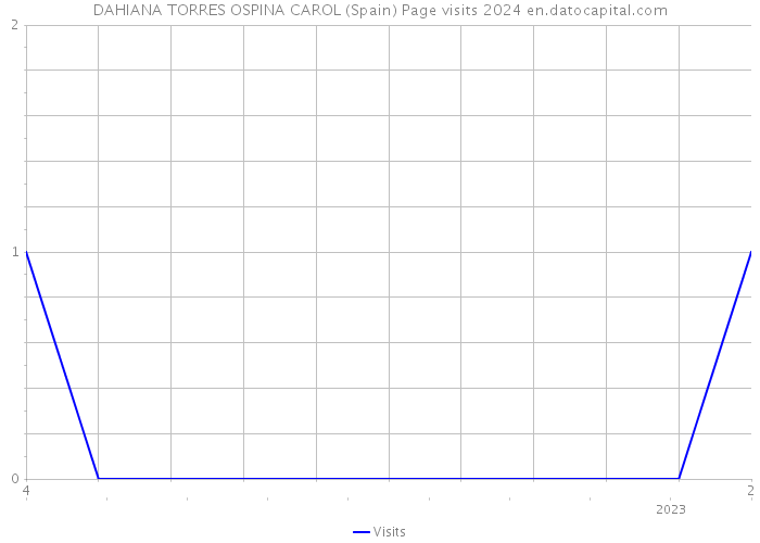 DAHIANA TORRES OSPINA CAROL (Spain) Page visits 2024 
