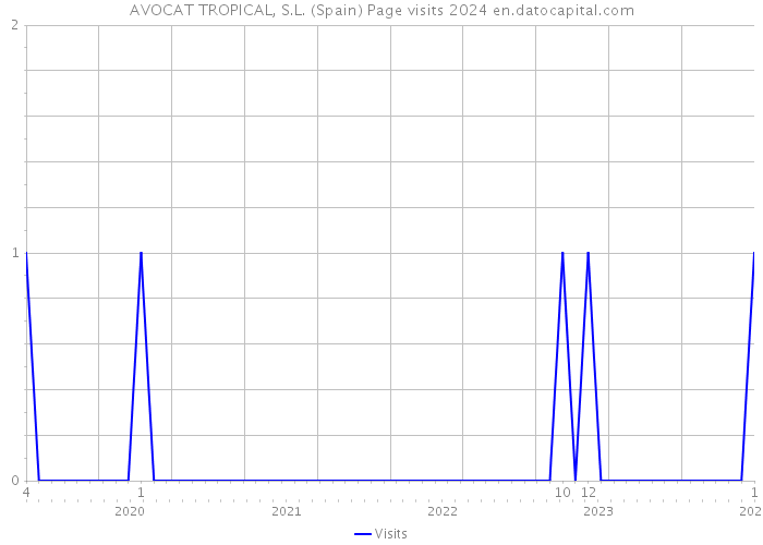AVOCAT TROPICAL, S.L. (Spain) Page visits 2024 