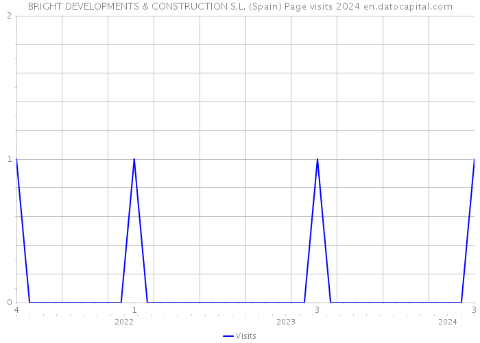 BRIGHT DEVELOPMENTS & CONSTRUCTION S.L. (Spain) Page visits 2024 