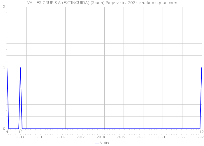 VALLES GRUP S A (EXTINGUIDA) (Spain) Page visits 2024 