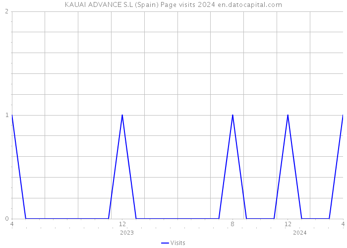 KAUAI ADVANCE S.L (Spain) Page visits 2024 