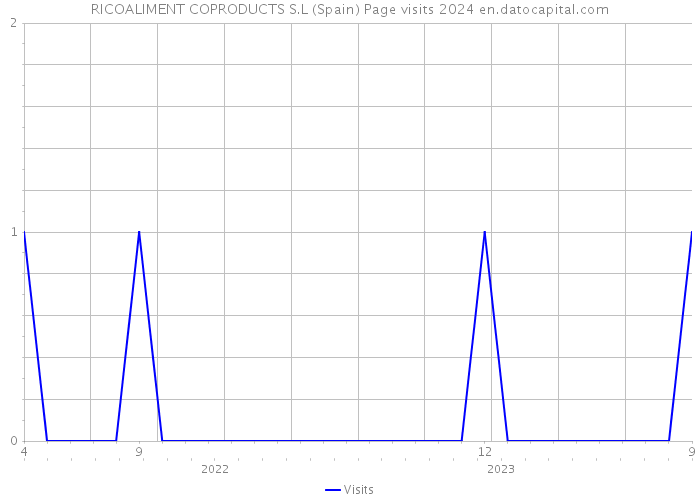 RICOALIMENT COPRODUCTS S.L (Spain) Page visits 2024 