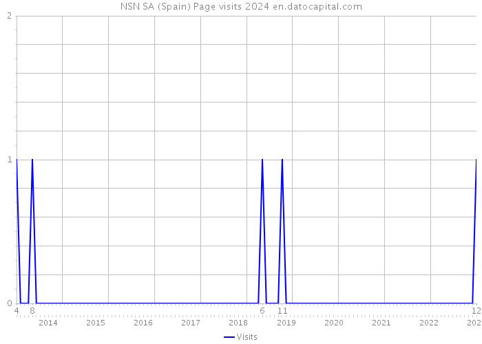 NSN SA (Spain) Page visits 2024 