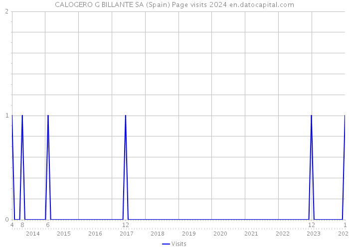 CALOGERO G BILLANTE SA (Spain) Page visits 2024 