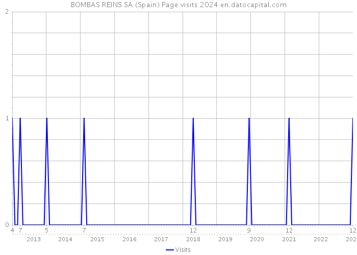 BOMBAS REINS SA (Spain) Page visits 2024 