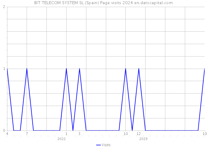 BIT TELECOM SYSTEM SL (Spain) Page visits 2024 