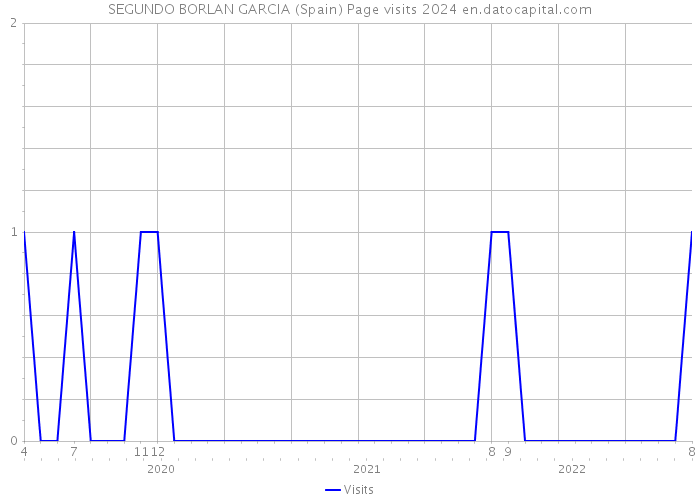 SEGUNDO BORLAN GARCIA (Spain) Page visits 2024 